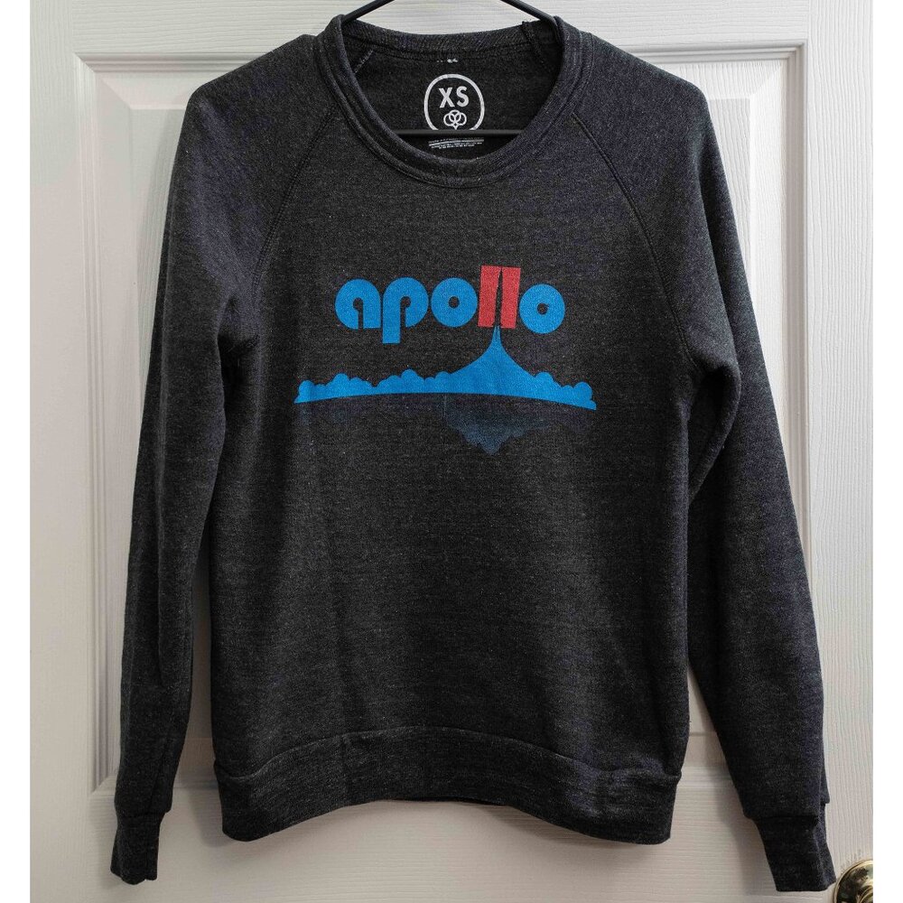 RARE Cotton Bureau "Apollo 11" Sweatshirt, XS, Dark Gray